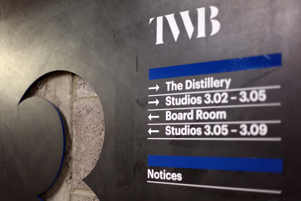 TAKTAL The Whisky Bond creative workspace industrial signage